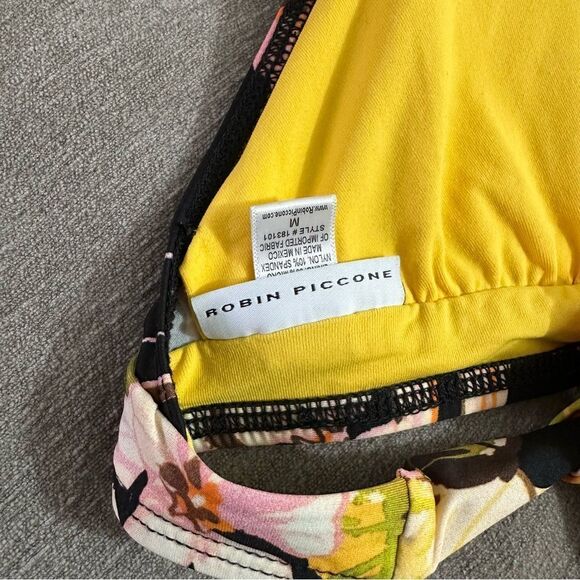 Robin Piccone Dark Tropical Floral Bikini Top size‎ Medium - Picture 4 of 4